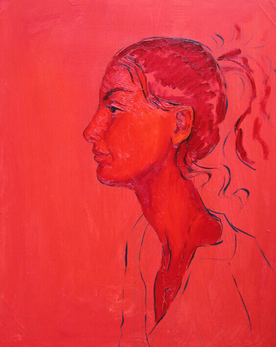 Marieta - My Daughter's Portrait in Red